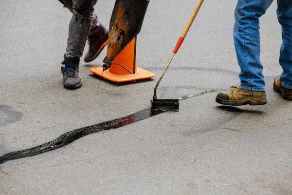 Parking Lot Crack Sealing in Lima